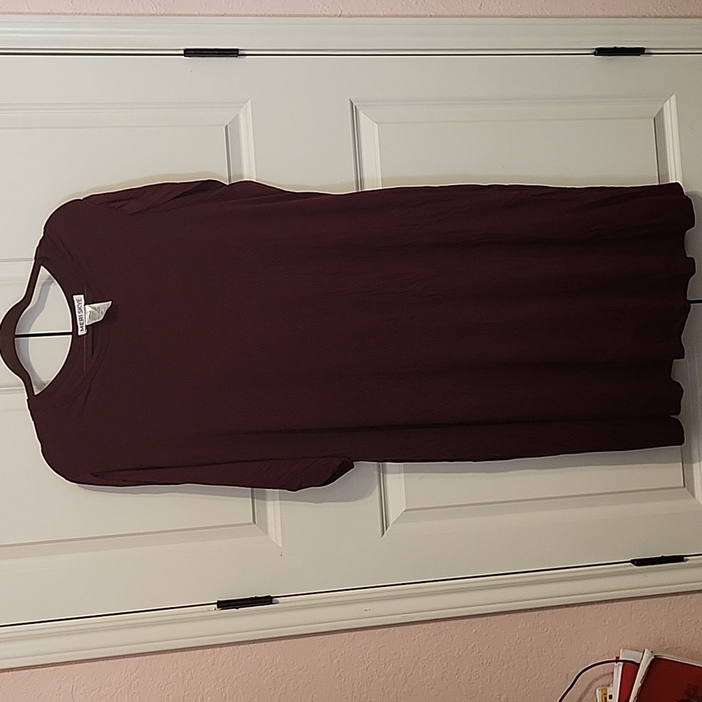 NWT Dia.com Maroon Shift Dress 2XL